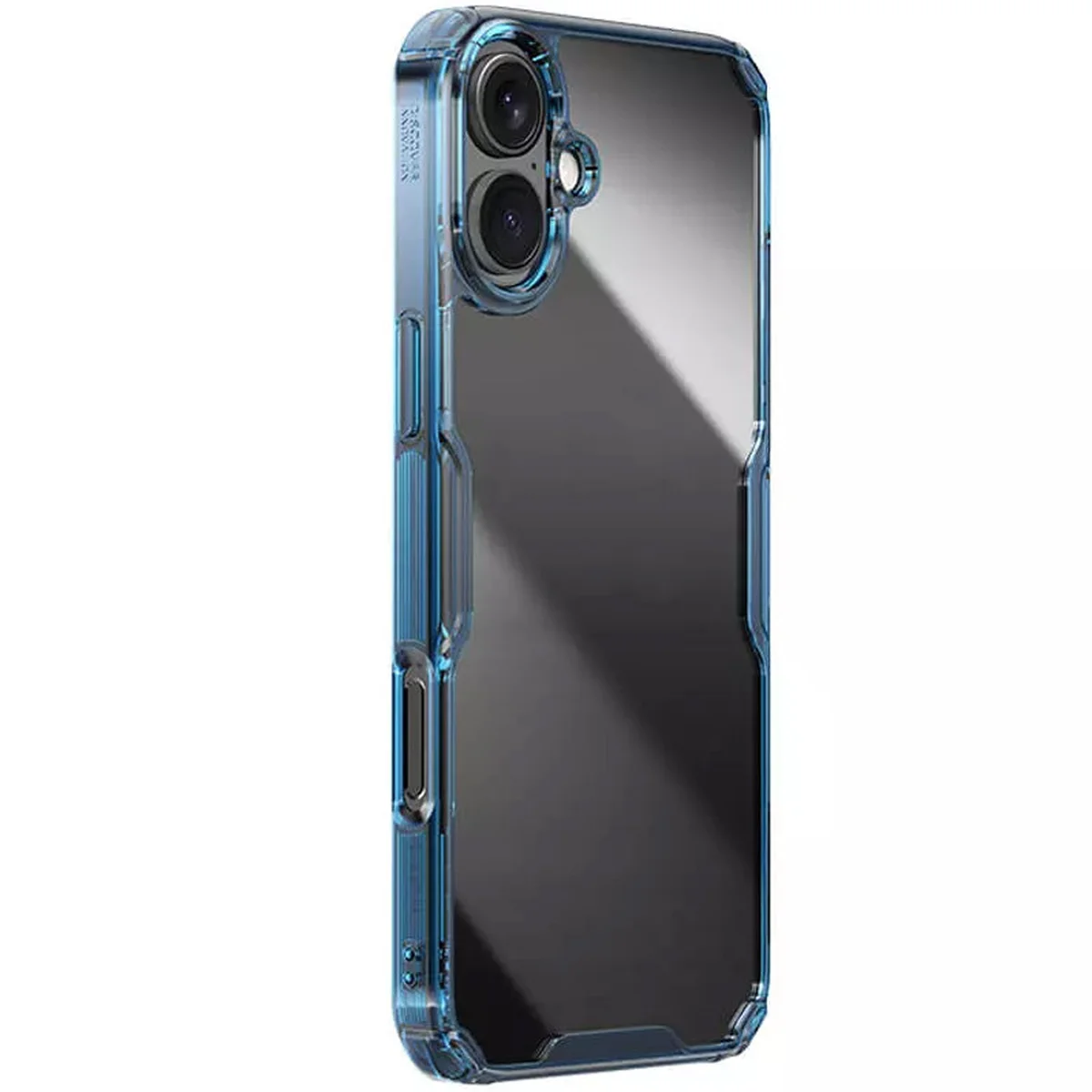 TPU чехол Nillkin Nature Pro Series для Apple iPhone 16 (6.1") Синий (прозрачный)