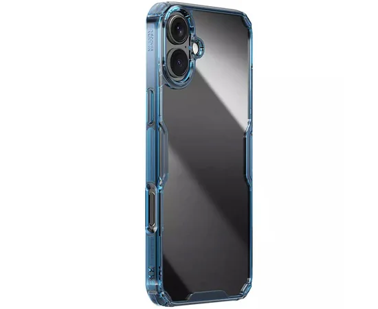 TPU чохол Nillkin Nature Pro Series для Apple iPhone 16 (6.1") Синій (прозорий)