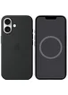 Чехол Silicone case (AAA) with Magsafe and Animation (button) для Apple iPhone 16 (6.1") Black