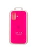 Чехол Silicone Case Full Protective (AA) для Apple iPhone 16 (6.1") Розовый / Barbie pink