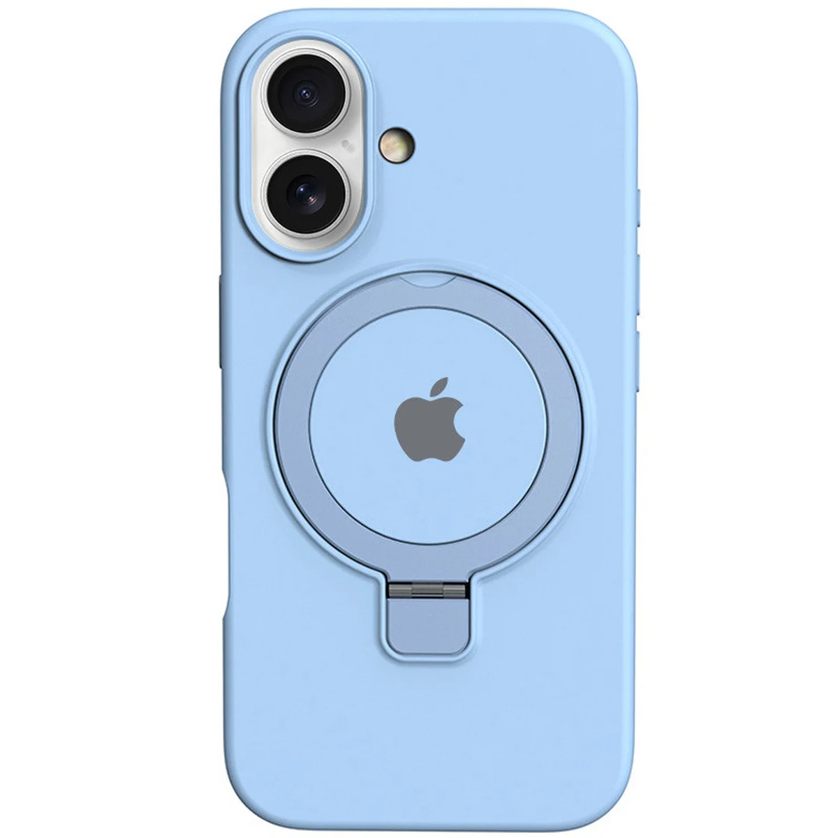 Чехол Silicone Case Full Protective with Ring для Apple iPhone 16 (6.1") Blue