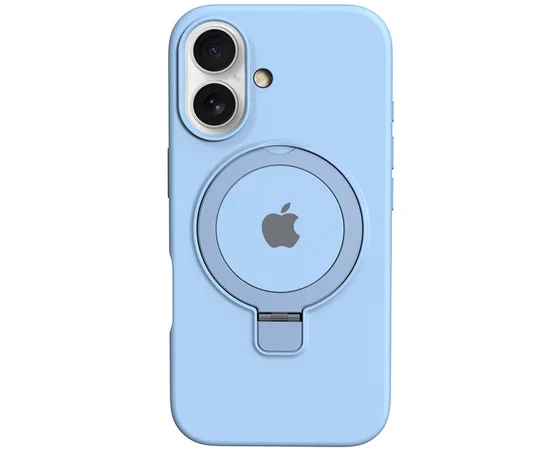 Чехол Silicone Case Full Protective with Ring для Apple iPhone 16 (6.1") Blue
