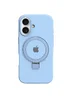 Чехол Silicone Case Full Protective with Ring для Apple iPhone 16 (6.1") Blue