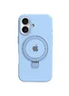 Чехол Silicone Case Full Protective with Ring для Apple iPhone 16 (6.1") Blue