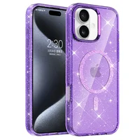 Чехол TPU Eclipse Sparkle (MagFit) для Apple iPhone 16 (6.1") Purple