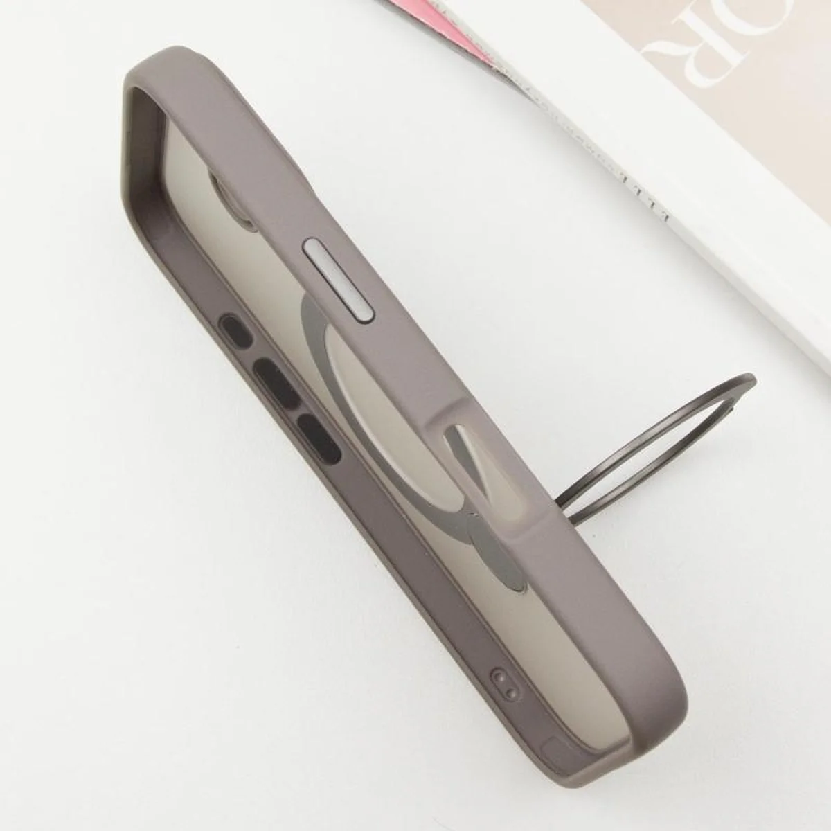 Чехол Ummi Colorful with MagSafe HQ Ring для Apple iPhone 16 (6.1") Grey