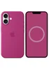 Чохол Silicone case (AAA) full with Magsafe and Animation для Apple iPhone 16 (6.1") Fuchsia