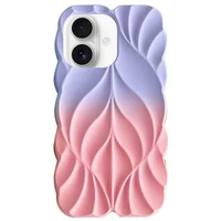 TPU чехол Leaf для Apple iPhone 16 (6.1") Lilac / Pink