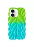 TPU чехол Leaf для Apple iPhone 16 (6.1") Green / Aqua