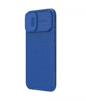 Карбонова накладка Nillkin CamShield Pro Magnetic для Apple iPhone 16 (6.1") Blue