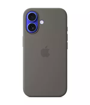 Чохол Silicone case (AAA) with Magsafe and Animation (button) для Apple iPhone 16 (6.1") Stone Grey