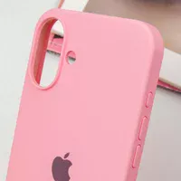 Чехол Silicone Case Full Protective (AA) для Apple iPhone 16 (6.1") Розовый / Light pink