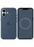 Чехол Silicone case (AAA) full with Magsafe and Animation для Apple iPhone 16 (6.1") Denim
