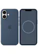 Чохол Silicone case (AAA) full with Magsafe and Animation для Apple iPhone 16 (6.1") Denim