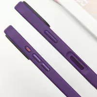 TPU+PC чехол Metal Buttons для Apple iPhone 16 (6.1") Темно-Фиолетовый
