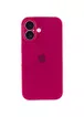 Чохол Silicone Case Full Camera Protective (AA) Apple iPhone 16 (6.1") Червоний / Rose Red