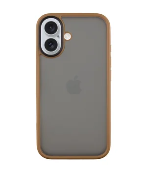 TPU+PC чохол Metal Buttons для Apple iPhone 16 (6.1") Золотий