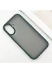 TPU+PC чохол Metal Buttons для Apple iPhone 16 (6.1") Зелений