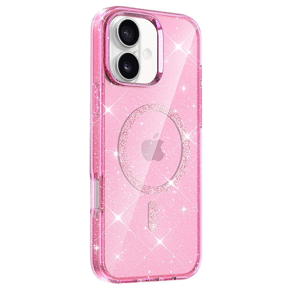 Чехол TPU Eclipse Sparkle (MagFit) для Apple iPhone 16 (6.1") Pink