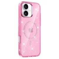 Чехол TPU Eclipse Sparkle (MagFit) для Apple iPhone 16 (6.1") Pink
