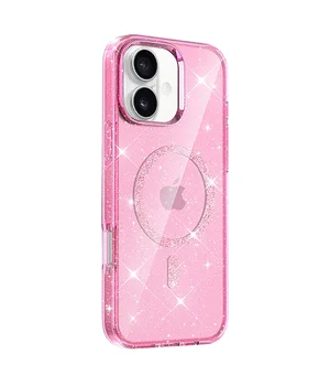 Чехол TPU Eclipse Sparkle (MagFit) для Apple iPhone 16 (6.1") Pink