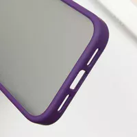 TPU+PC чехол Metal Buttons для Apple iPhone 16 (6.1") Темно-Фиолетовый