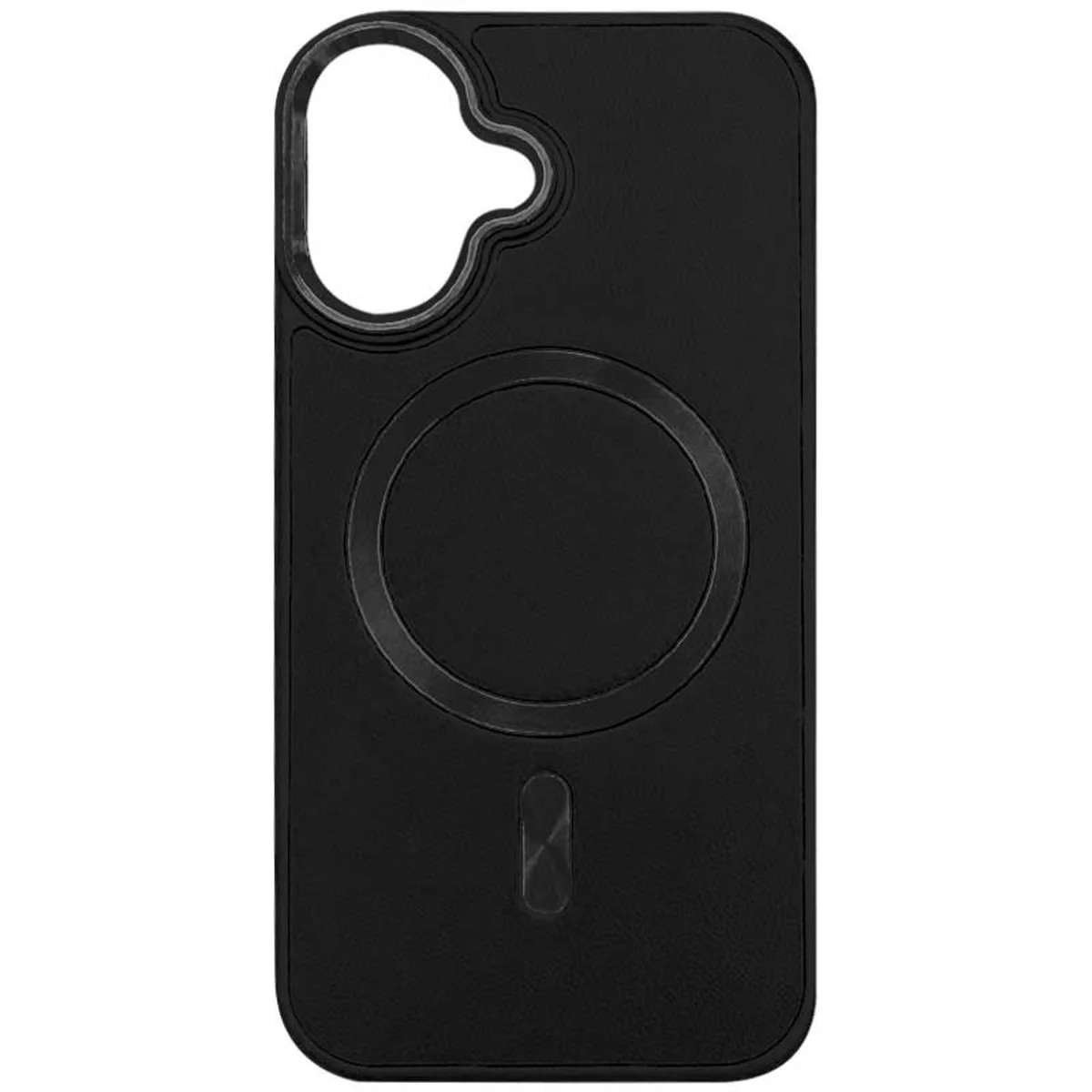 Кожаный чехол SnapCase with MagSafe для Apple iPhone 16 (6.1") Black