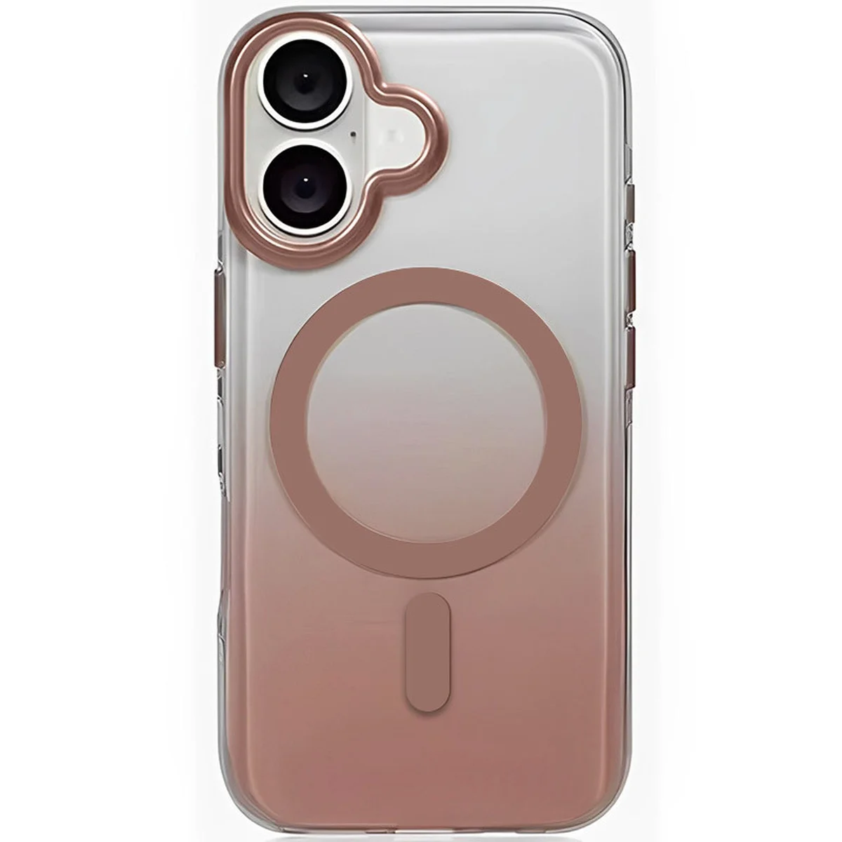 Чехол TPU+PC Phantom with MagSafe для Apple iPhone 16 (6.1") Golden