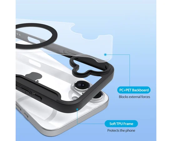 Чохол-книжка Dux Ducis Skin X Pro with MagSafe для Apple iPhone 16 (6.1") Black