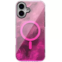 Чохол TPU Shiny Mountain (MagFit) для Apple iPhone 16 (6.1") Pink