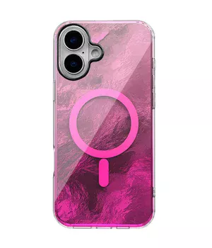 Чохол TPU Shiny Mountain (MagFit) для Apple iPhone 16 (6.1") Pink