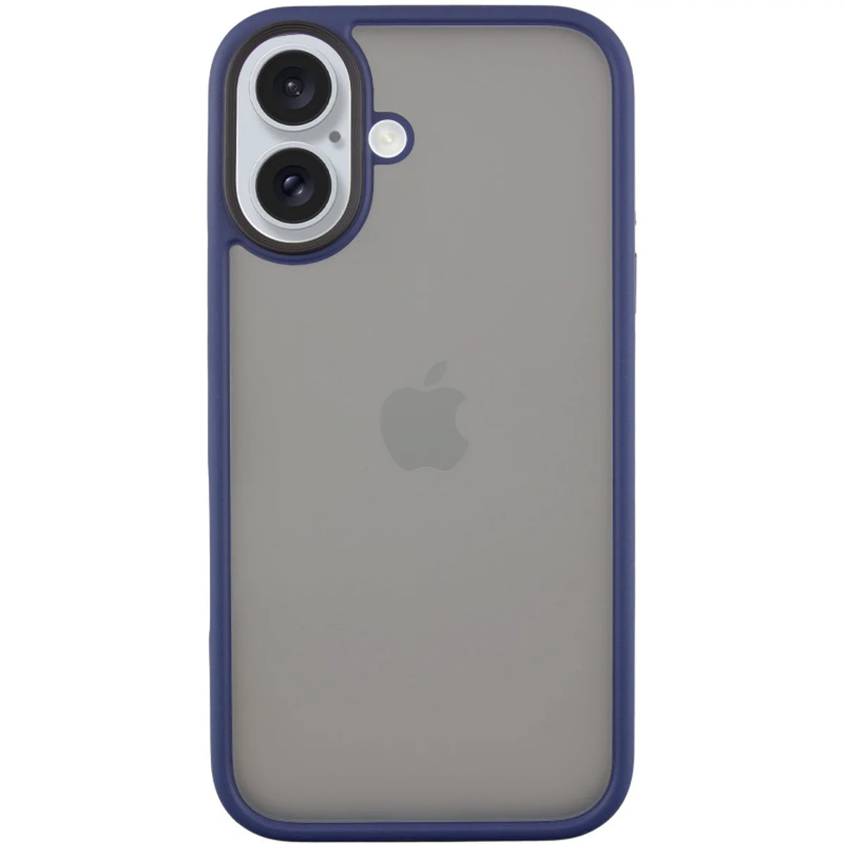 TPU+PC чехол Metal Buttons для Apple iPhone 16 (6.1") Синий