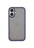 TPU+PC чехол Metal Buttons для Apple iPhone 16 (6.1") Синий