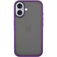 TPU+PC чехол Metal Buttons для Apple iPhone 16 (6.1") Темно-Фиолетовый