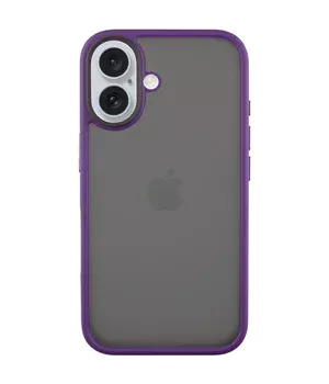 TPU+PC чохол Metal Buttons для Apple iPhone 16 (6.1") Темно-Фіолетовий