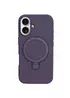 Чохол Silicone Case Full Protective NO LOGO with Ring для Apple iPhone 16 (6.1") Purple