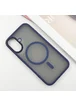 TPU+PC чохол Metal Buttons with MagSafe для Apple iPhone 16 (6.1") Синій
