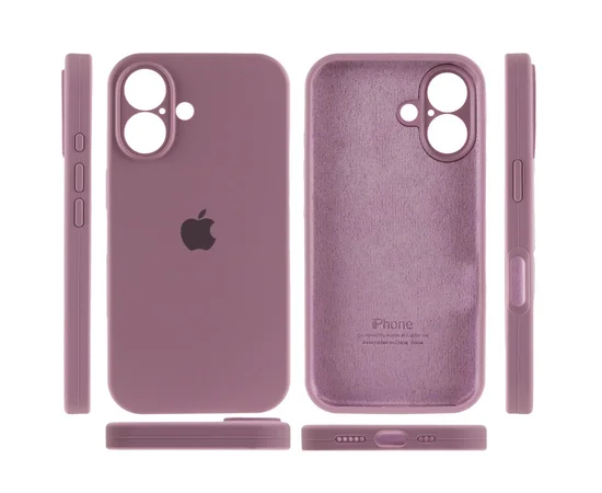 Чохол Silicone Case Full Camera Protective (AA) для Apple iPhone 16 (6.1") Ліловий / Lilac Pride