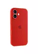 Чехол Silicone Case Full Camera Protective (AA) для Apple iPhone 16 (6.1") Красный / Red