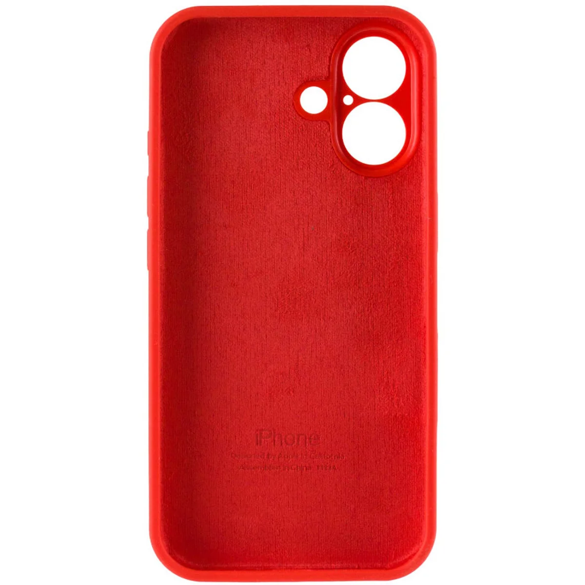 Чохол Silicone Case Full Camera Protective (AA) Apple iPhone 16 (6.1") Червоний / Red