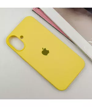 Чохол Silicone Case Full Protective (AA) для Apple iPhone 16 (6.1") Жовтий / Yellow