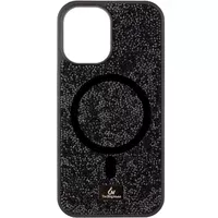 TPU чехол Bling World Rock Diamond with MagSafe для Apple iPhone 16 (6.1") Black