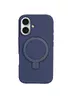 Чохол Silicone Case Full Protective NO LOGO with Ring для Apple iPhone 16 (6.1") Dark Blue