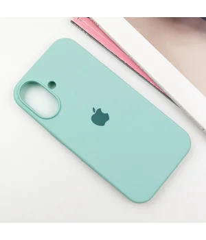 Чохол Silicone Case Full Protective (AA) для Apple iPhone 16 (6.1") Бірюзовий / Beryl