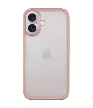 TPU+PC чохол Metal Buttons для Apple iPhone 16 (6.1") Рожевий