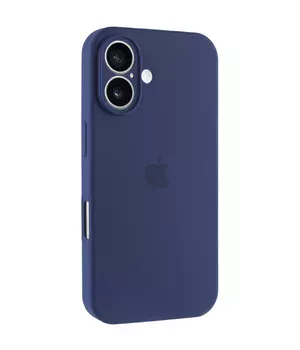 Чохол Silicone Case Full Camera Protective (AA) для Apple iPhone 16 (6.1") Синій / Deep navy