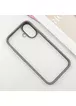 TPU+PC чехол Metal Buttons для Apple iPhone 16 (6.1") Серый