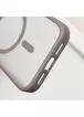 TPU+PC чохол Metal Buttons with MagSafe для Apple iPhone 16 (6.1") Сірий