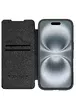 Кожаный чехол-книжка Nillkin Qin Prop для Apple iPhone 16 (6.1") Black