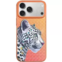 Чехол TPU+PC Crystal Hunt with MagSafe для Apple iPhone 16 (6.1") Orange